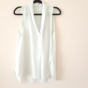 Wilfred sleeveless button front blouse